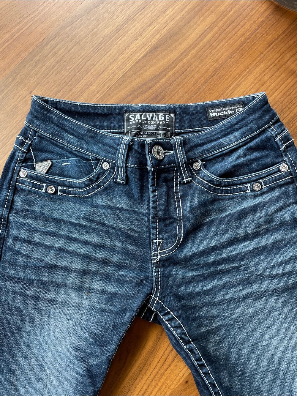 Salvage Dark Blue Mens Jeans from The Buckle